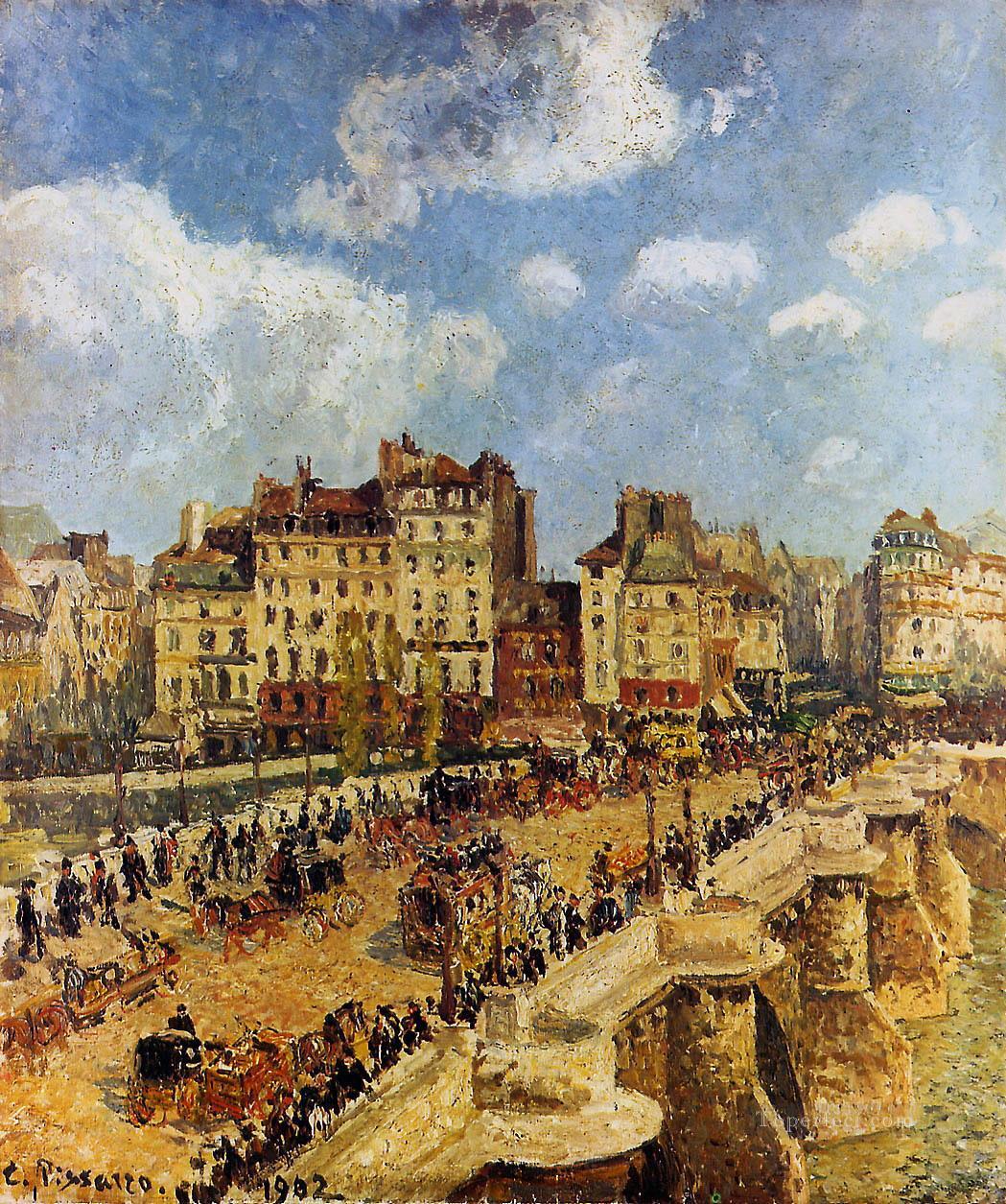 el pont neuf 1902 Camille Pissarro parisino Pintura al óleo